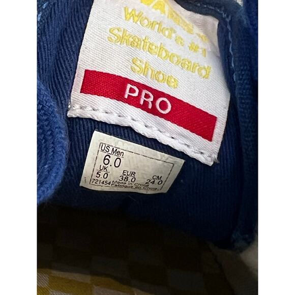 VANS men’s size 6 red white and blue - Picture 8 of 13